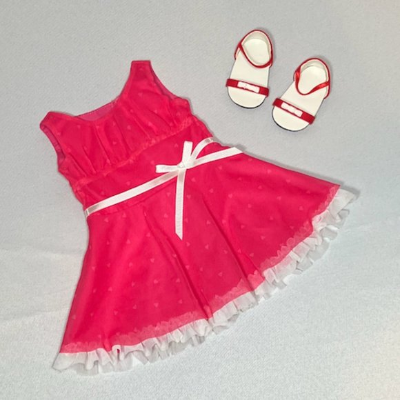 American Girl Other - American Girl Doll RARE & RETIRED Pink Dress Outfit